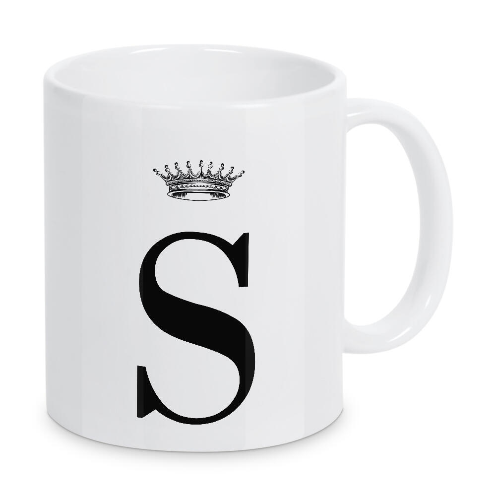Tasse "S Queen" artboxONE - Schwarzweiß,Buchstaben,Buchstaben / S