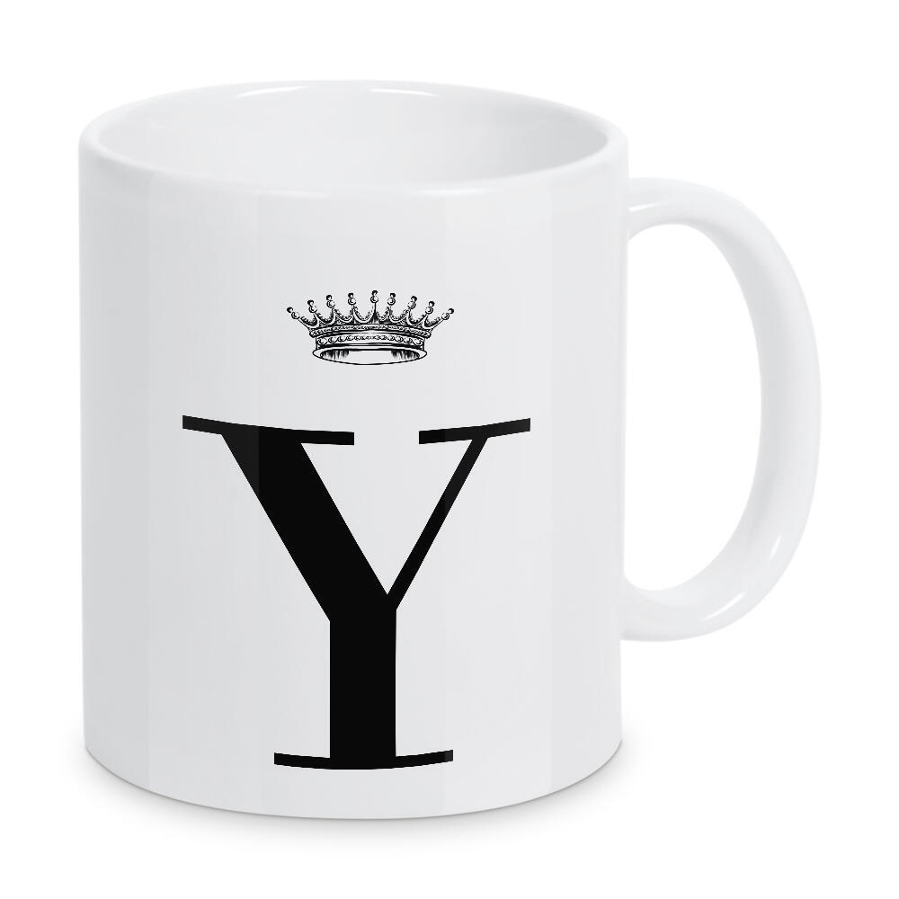 Tasse "Y Queen" artboxONE - Schwarzweiß,Buchstaben,Buchstaben / Y
