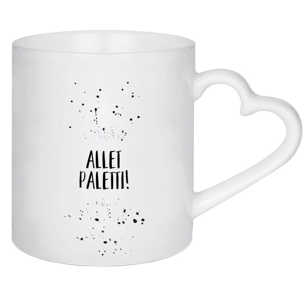 Herztasse "Berliner Schnauze ALLET PALETTI" artboxONE - Typografie,Schwarzweiß