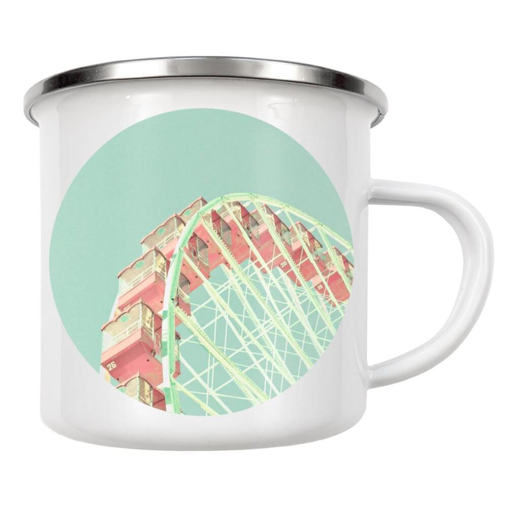 Emaille Tasse "Pastel Ferris Wheel" artboxONE - Architektur - Ferris wheel,Riesenrad