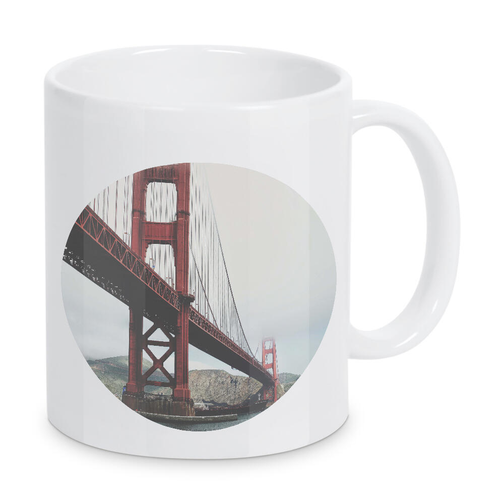 Tasse "Cloudy Golden Gate Bridge" artboxONE - Städte,Reise,Architektur,Städte / San Francisco - Golden gate bridge,San francisco