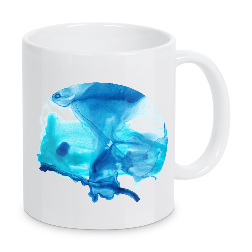 Tasse "Butterfly Two" artboxONE - Abstrakt,Arcadia - Abstrakt,Modern,Flüssig,Blau,Arcadia