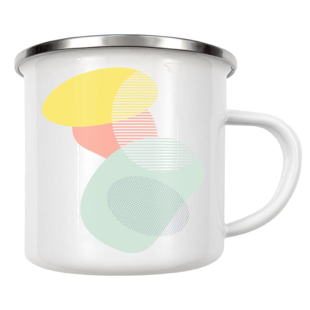 Emaille Tasse "Lost In Delicate Bubbles" artboxONE - Abstrakt,Geometrie - Bubbles,Shapes,Abstract