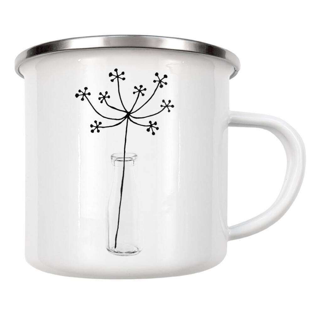 Emaille Tasse "Flower Still Life" artboxONE - Natur,Floral,Abstrakt