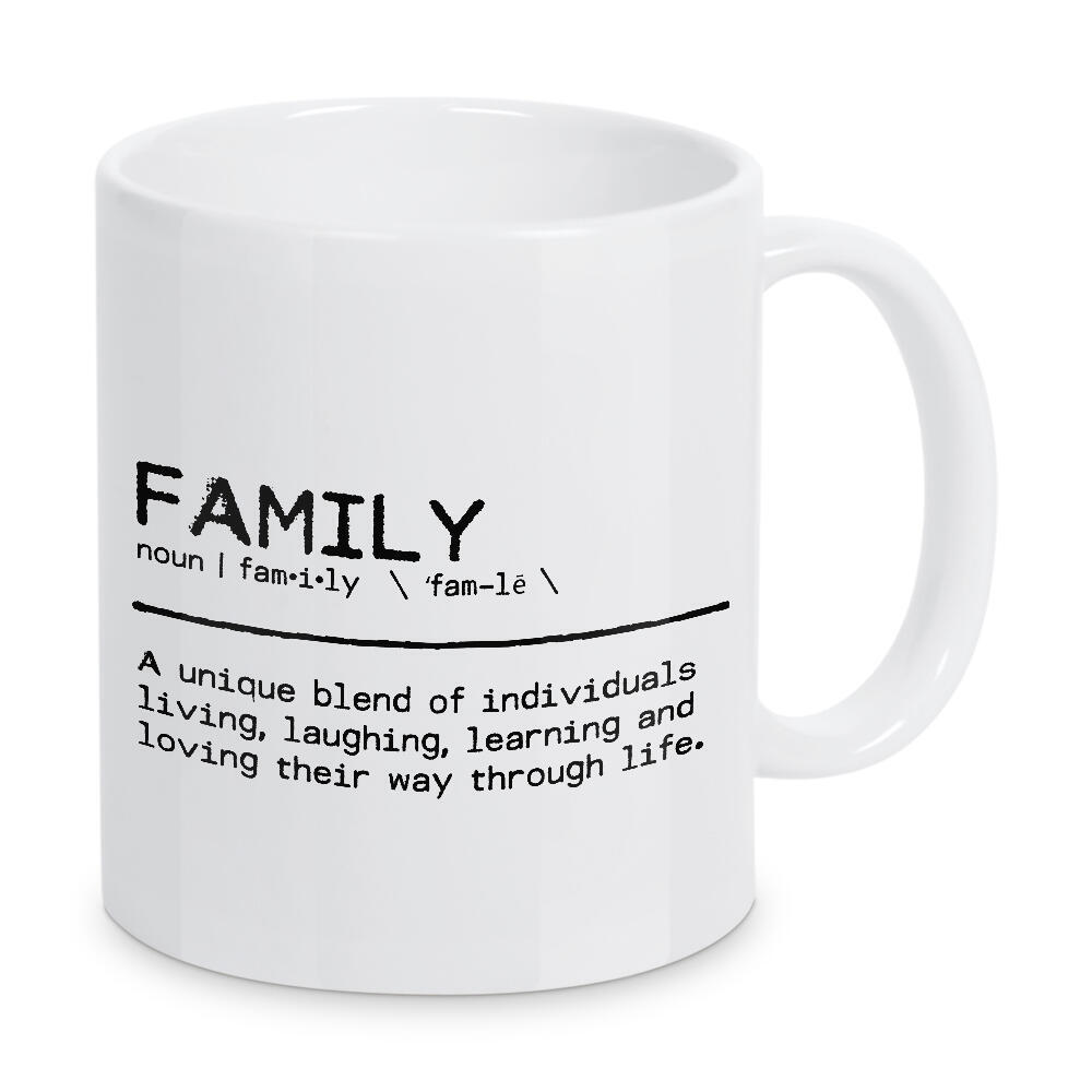 Tasse "Family Quote Love" artboxONE - Typografie,Schwarzweiß,Liebe - Family,Familie,Quote