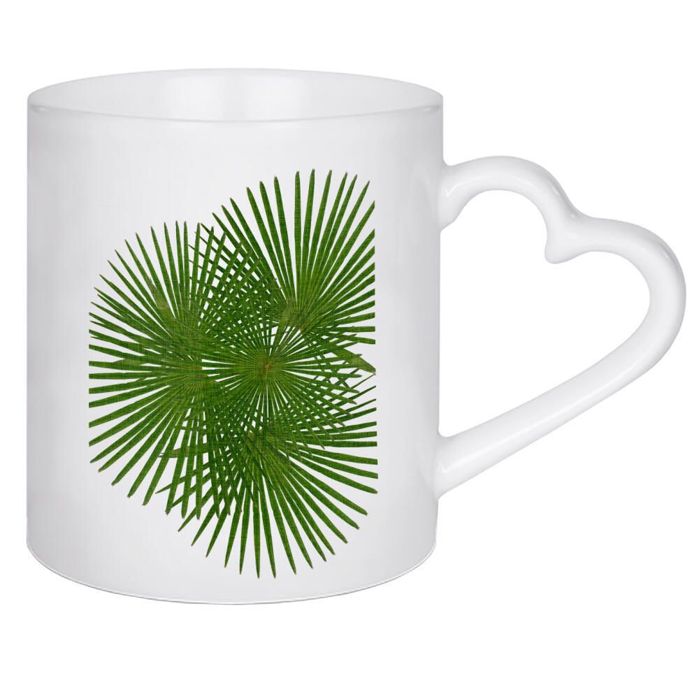 Herztasse "Fan Palm II" artboxONE - Natur,Floral,Abstrakt