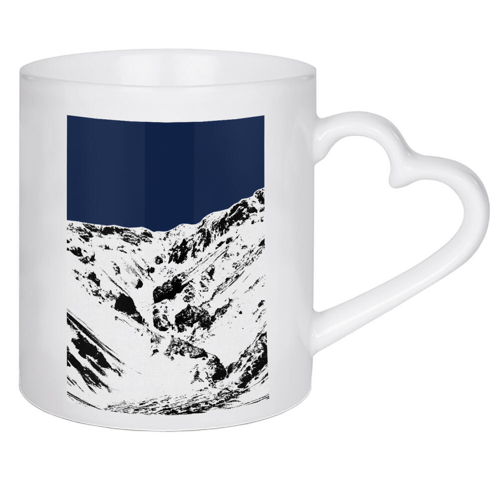Herztasse "Blue Mountain II" artboxONE - Natur,Abstrakt,Männer