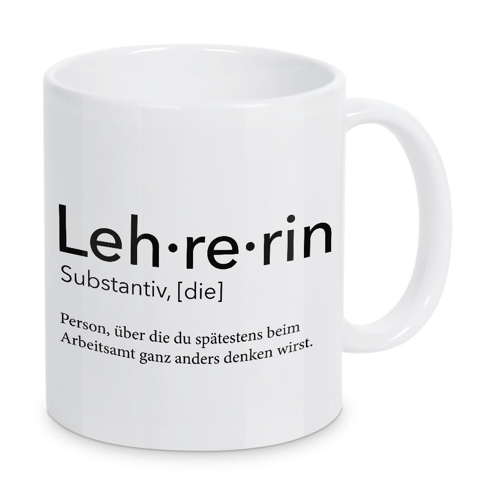 Tasse "Lehrerin Definition 41" artboxONE - Schwarzweiß,Lehrersprüche - Lehrerin,Definition