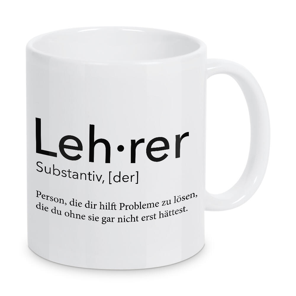 Tasse "Lehrer Definition 06" artboxONE - Schwarzweiß,Lehrersprüche - Lehrer,Definition