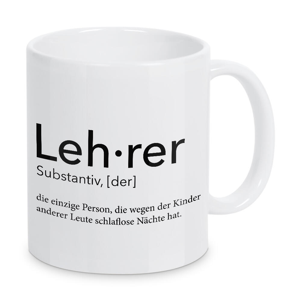 Tasse "Lehrer Definition 03" artboxONE - Schwarzweiß,Lehrersprüche - Lehrer,Definition