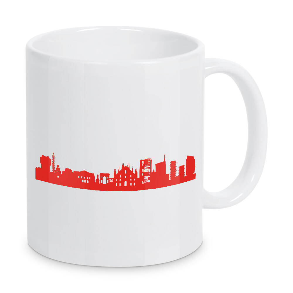 Tasse "MAILAND 03 Monochrom Tangerine" artboxONE - Städte,Reise,Abstrakt,Architektur,Reise / Länder,Städte / Mailand