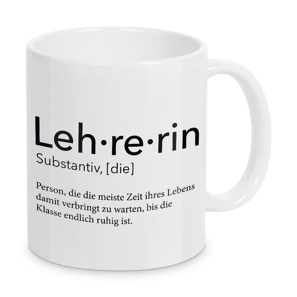 Tasse "Lehrerin Definition 18" artboxONE - Schwarzweiß,Lehrersprüche - Lehrerin,Definition