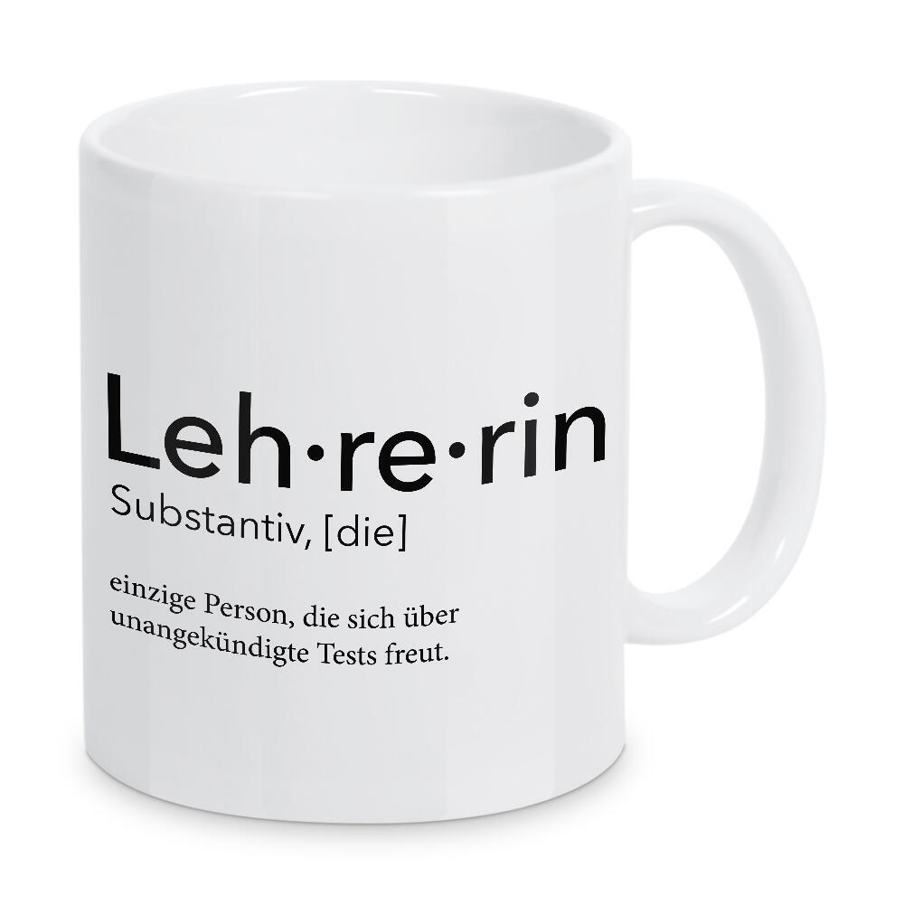 Tasse "Lehrerin Definition 58" artboxONE - Schwarzweiß,Lehrersprüche - Lehrerin,Definition