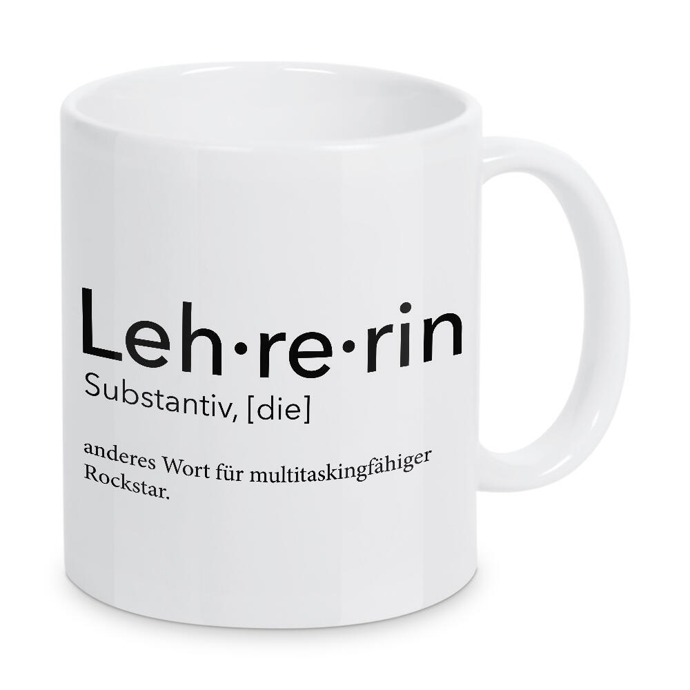 Tasse "Lehrerin Definition 08" artboxONE - Schwarzweiß,Lehrersprüche - Lehrerin,Definition