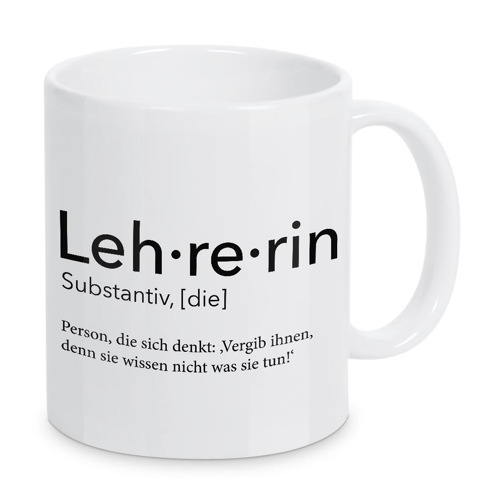 Tasse "Lehrerin Definition 38" artboxONE - Schwarzweiß,Lehrersprüche - Lehrerin,Definition