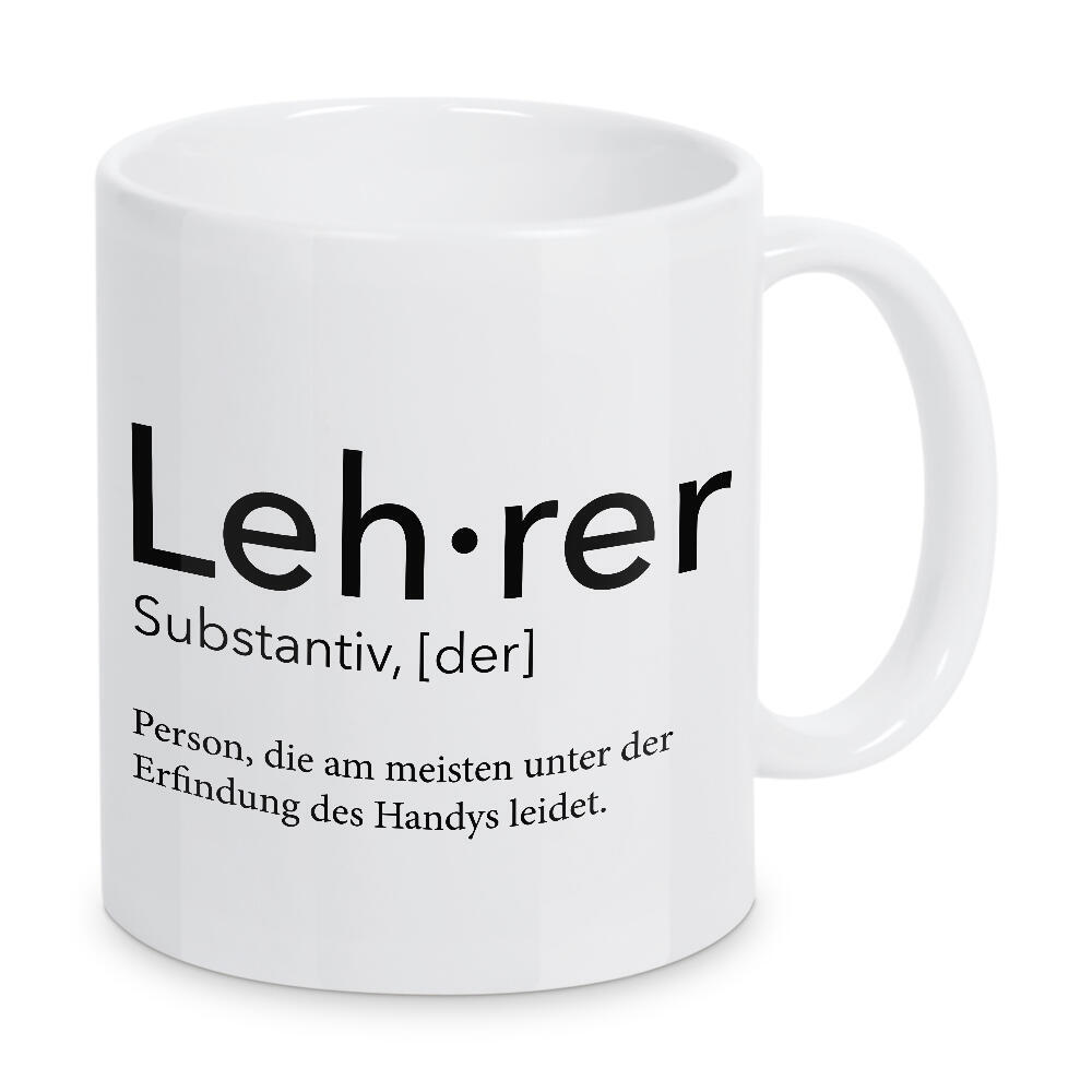 Tasse "Lehrer Definition 34" artboxONE - Schwarzweiß,Lehrersprüche - Lehrer,Definition