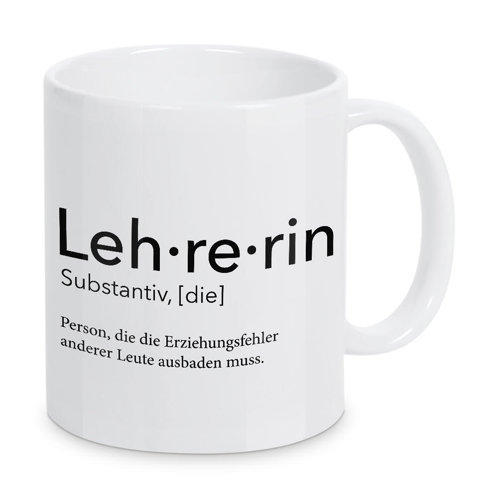 Tasse "Lehrerin Definition 27" artboxONE - Schwarzweiß,Lehrersprüche - Lehrerin,Definition