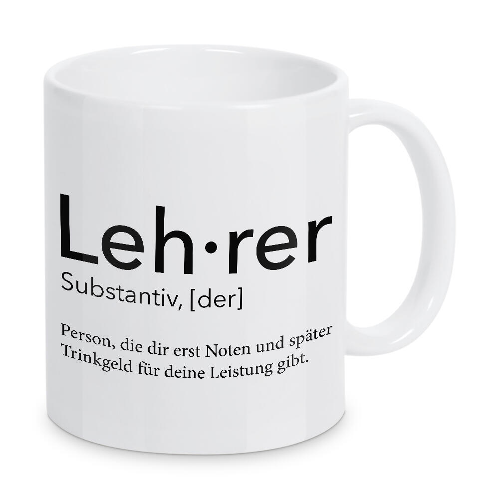Tasse "Lehrer Definition 14" artboxONE - Schwarzweiß,Lehrersprüche - Lehrer,Definition