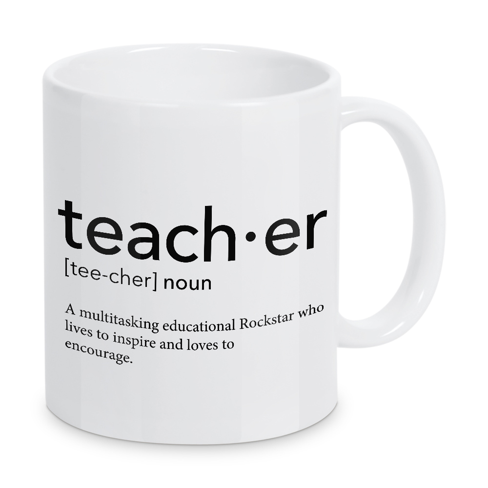 Tasse "Teacher definition 23" artboxONE - Schwarzweiß,Lehrersprüche - Teacher,Definition