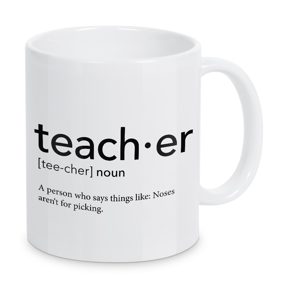 Tasse "Teacher definition 35" artboxONE - Schwarzweiß,Lehrersprüche - Teacher,Definition