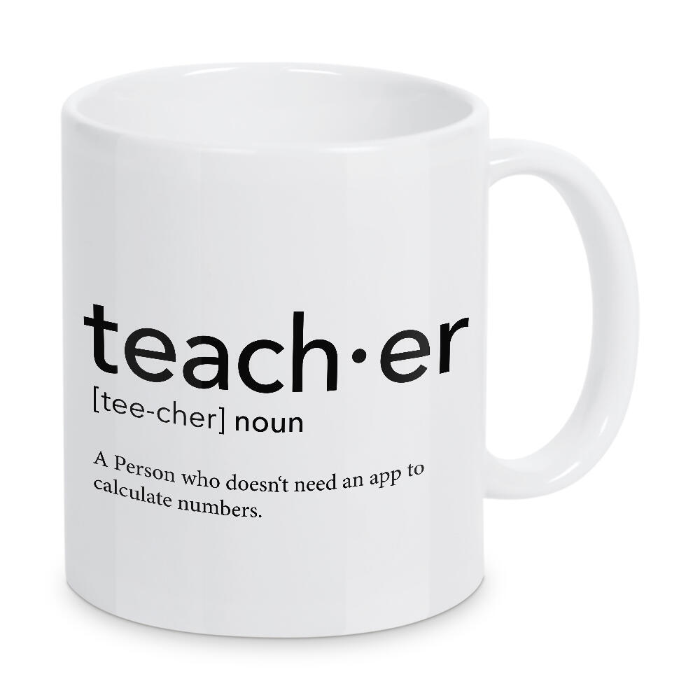 Tasse "Teacher definition 26" artboxONE - Schwarzweiß,Lehrersprüche - Teacher,Definition