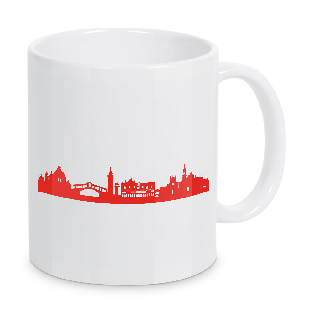 Tasse "VENEDIG 03 Monochrom Tangerine" artboxONE - Städte,Reise,Abstrakt,Architektur,Städte / Venedig,Reise / Länder