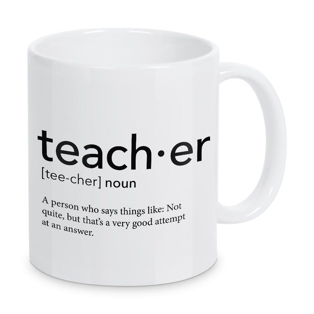 Tasse "Teacher definition 43" artboxONE - Schwarzweiß,Lehrersprüche - Teacher,Definition
