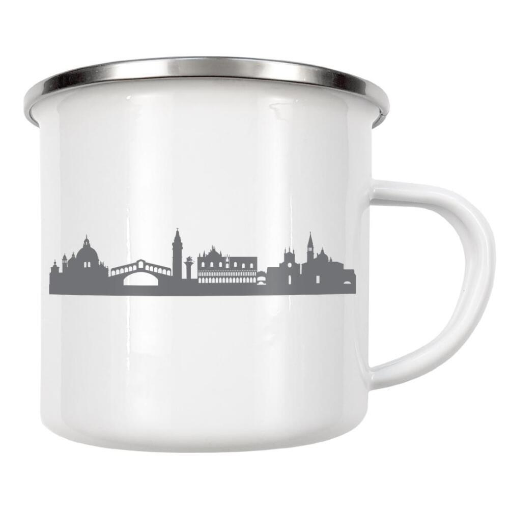 Emaille Tasse "Venedig 02 Monochrom" artboxONE - Städte,Reise,Abstrakt,Schwarzweiß,Architektur,Städte / Venedig,Reise / Länder