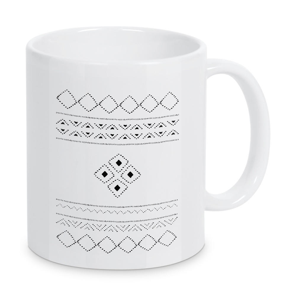 Tasse "Ethno Geometry" artboxONE - Schwarzweiß,Geometrie - Ethnic,Minimal,Pattern