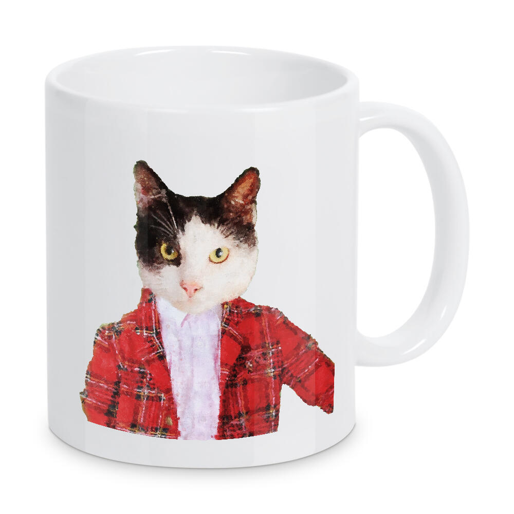 Tasse "Gentleman Black and White Cat" artboxONE - Tiere,Schwarzweiß - Cat,Suit