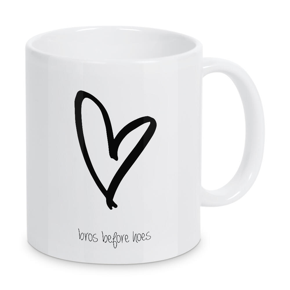 Tasse "Bruder vor Luder" artboxONE - Typografie,Schwarzweiß,Liebe