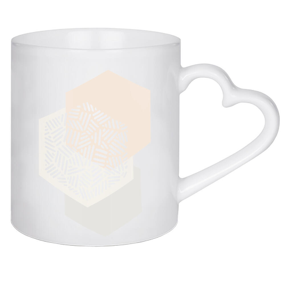 Herztasse "Blush Hexagons" artboxONE - Abstrakt,Geometrie