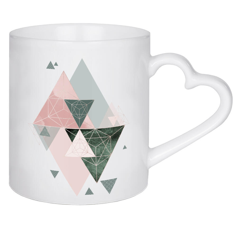 Herztasse "Geometric Purity" artboxONE - Abstrakt,Geometrie - Geometric,Geo,Triangles