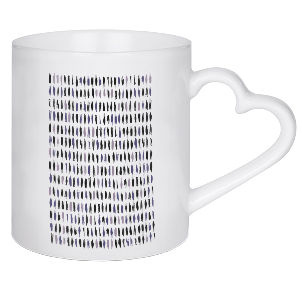 Herztasse "Ultra Violet Brushstrokes" artboxONE - Abstrakt,Ultraviolet