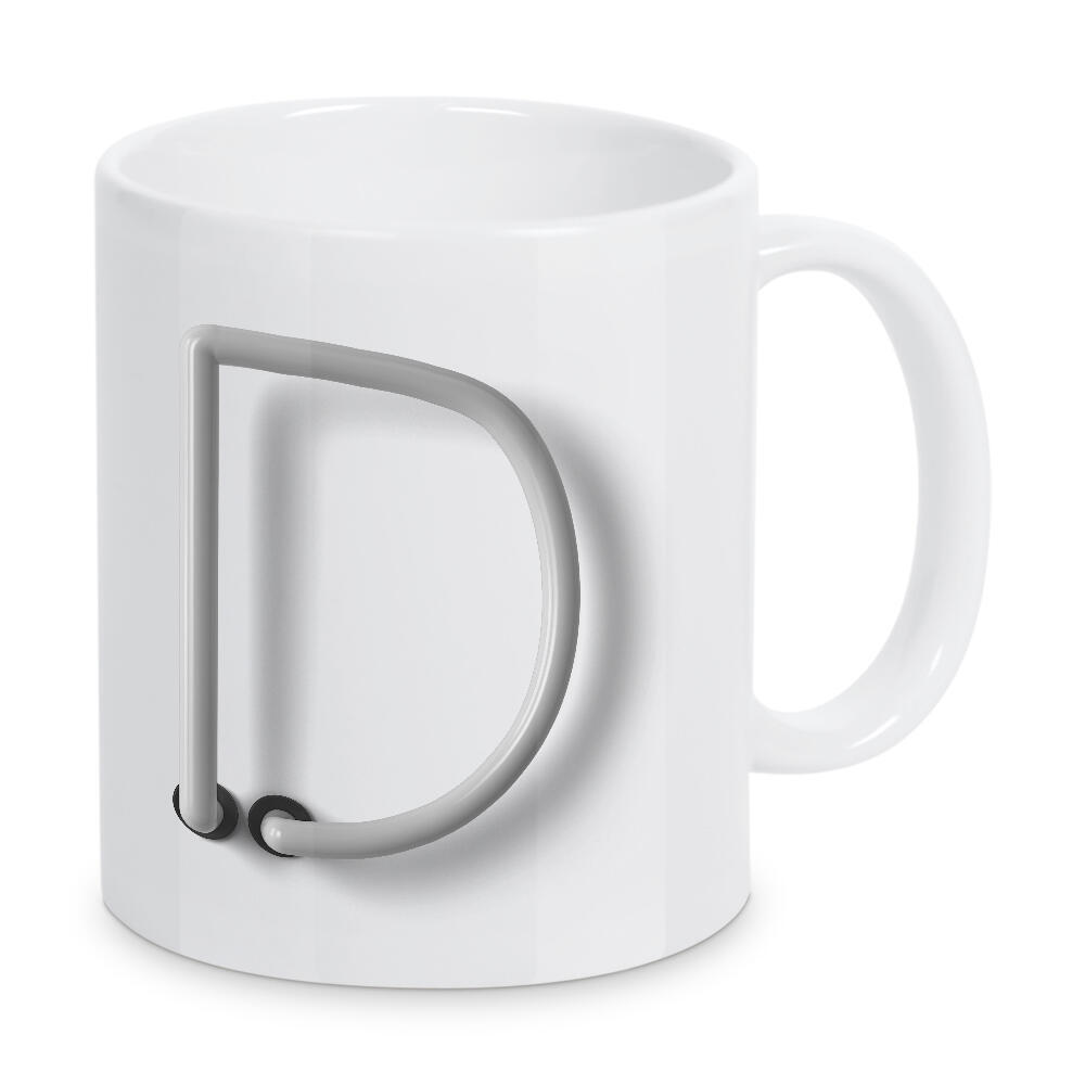 Tasse "Neon Alphabet Off - D" artboxONE - Buchstaben / D - Buchstabenset-neon2,Buchstabe-d,Abc,D,Alphabet,Neon art,Neon sign