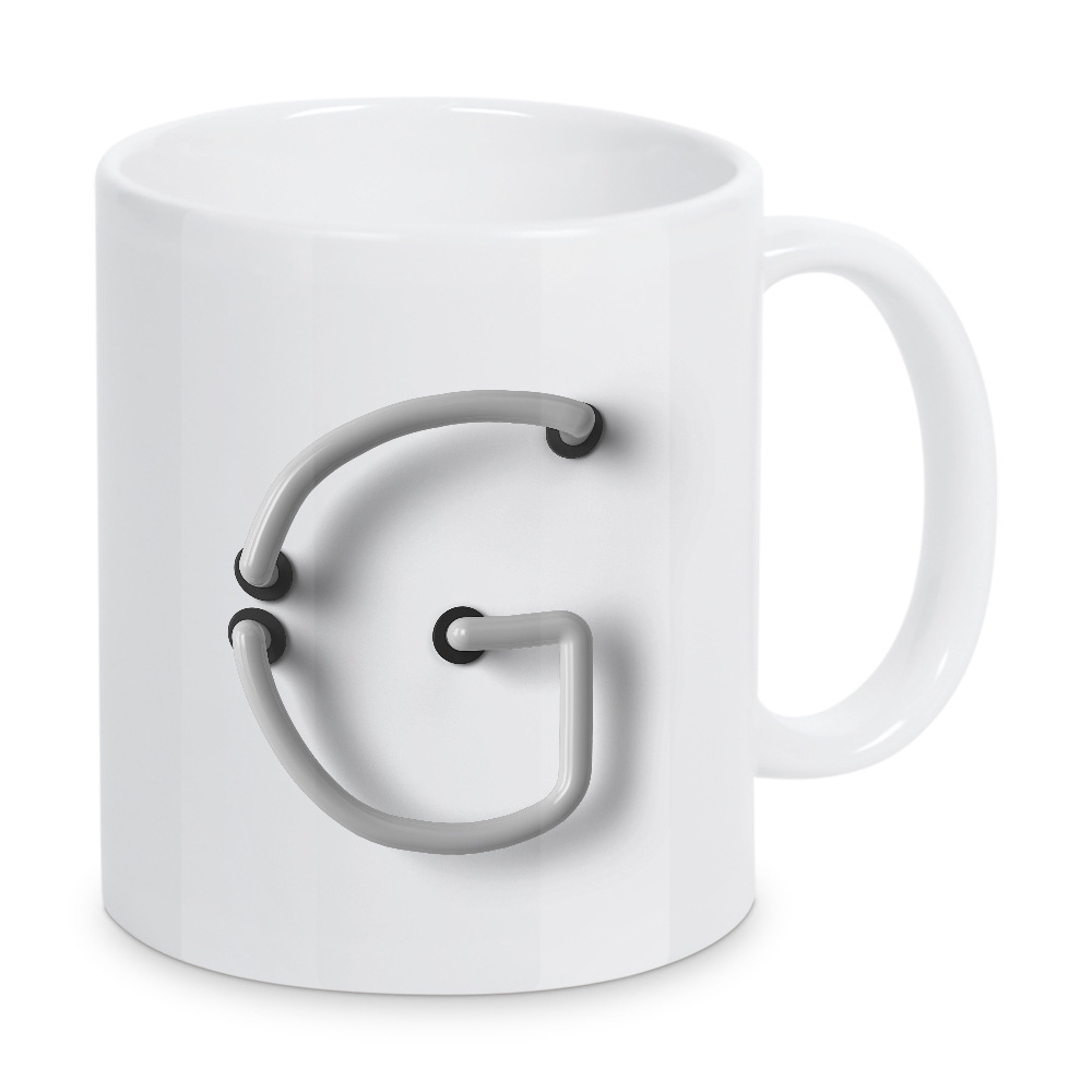 Tasse "Neon Alphabet Off - G" artboxONE - Buchstaben / G - Buchstabenset-neon2,Buchstabe-g,G,Abc,Buchstabe,Alphabet,Neon sign,Neon art