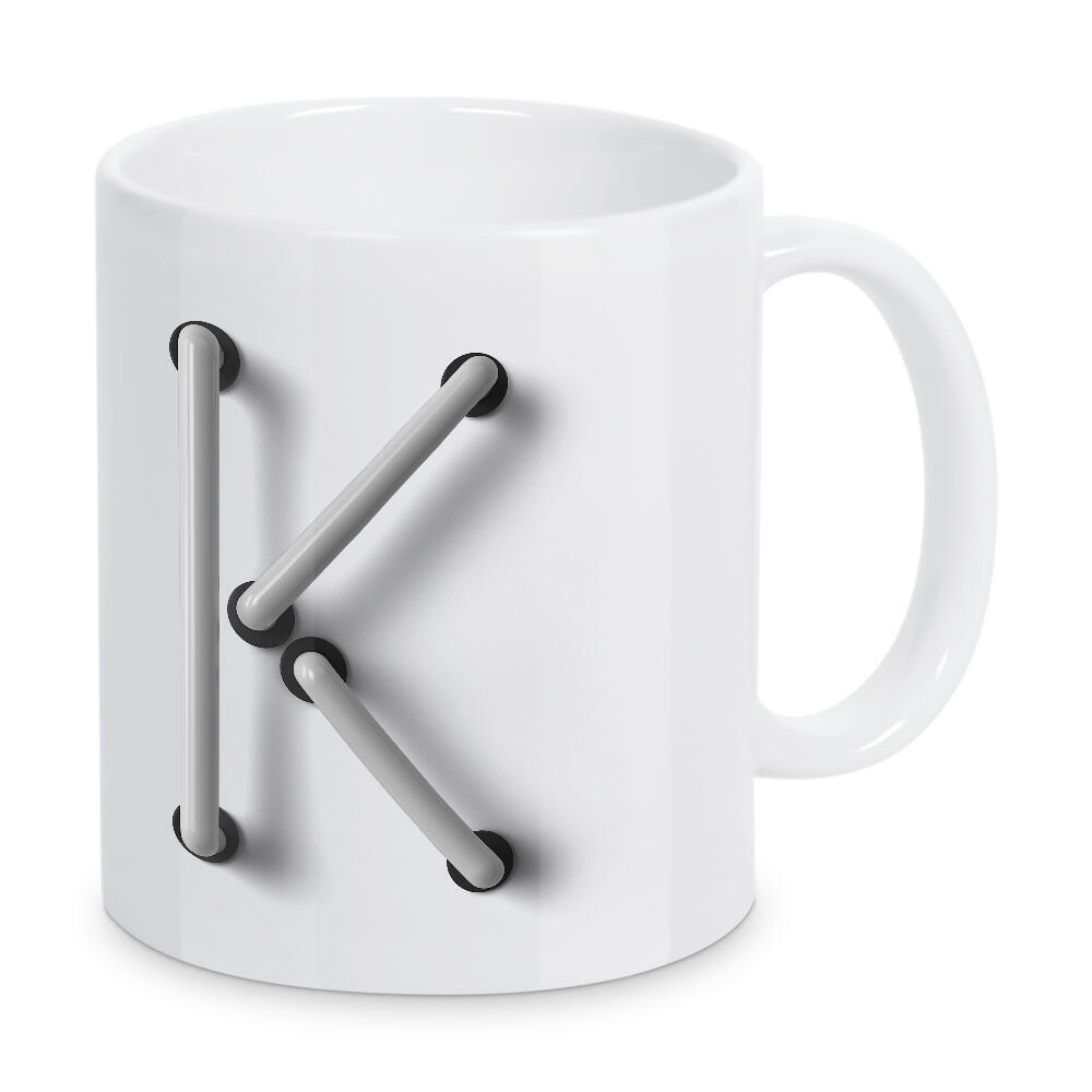 Tasse "Neon Alphabet Off - K" artboxONE - Buchstaben / K - Buchstabenset-neon2,Buchstabe-k,K,Buchstabe,Abc,Neon art,Neon sign,Alphabet