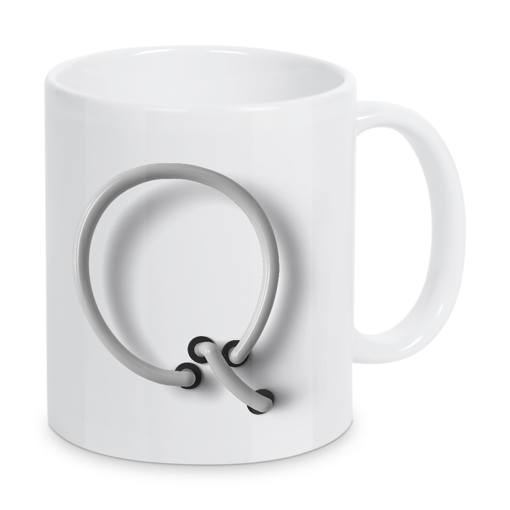Tasse "Neon Alphabet Off - Q" artboxONE - Buchstaben / Q - Buchstabenset-neon2,Buchstabe-q,Q,Buchstabe,Abc,Alphabet,Neon sign,Neon art