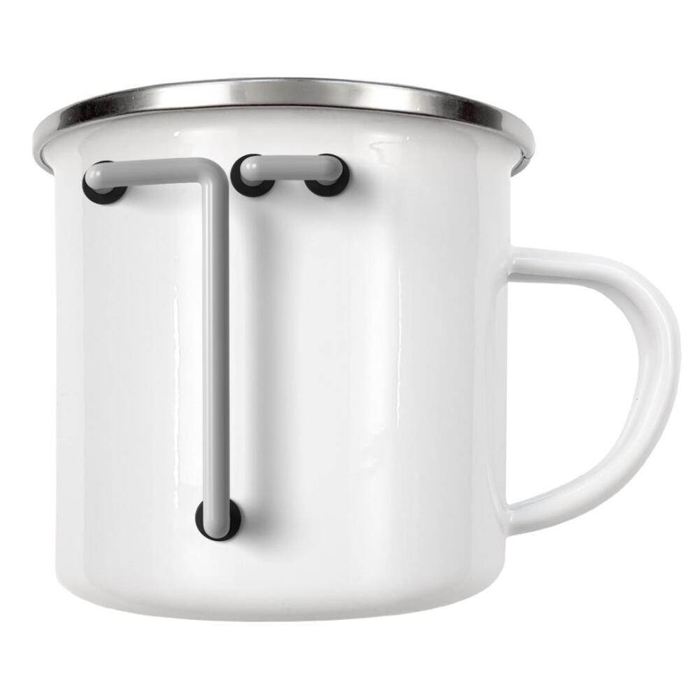 Emaille Tasse "Neon Alphabet Off - T" artboxONE - Buchstaben / T - Buchstabenset-neon2,Buchstabe-t,T,Buchstabe,Abc,Alphabet,Neon sign,Neon art
