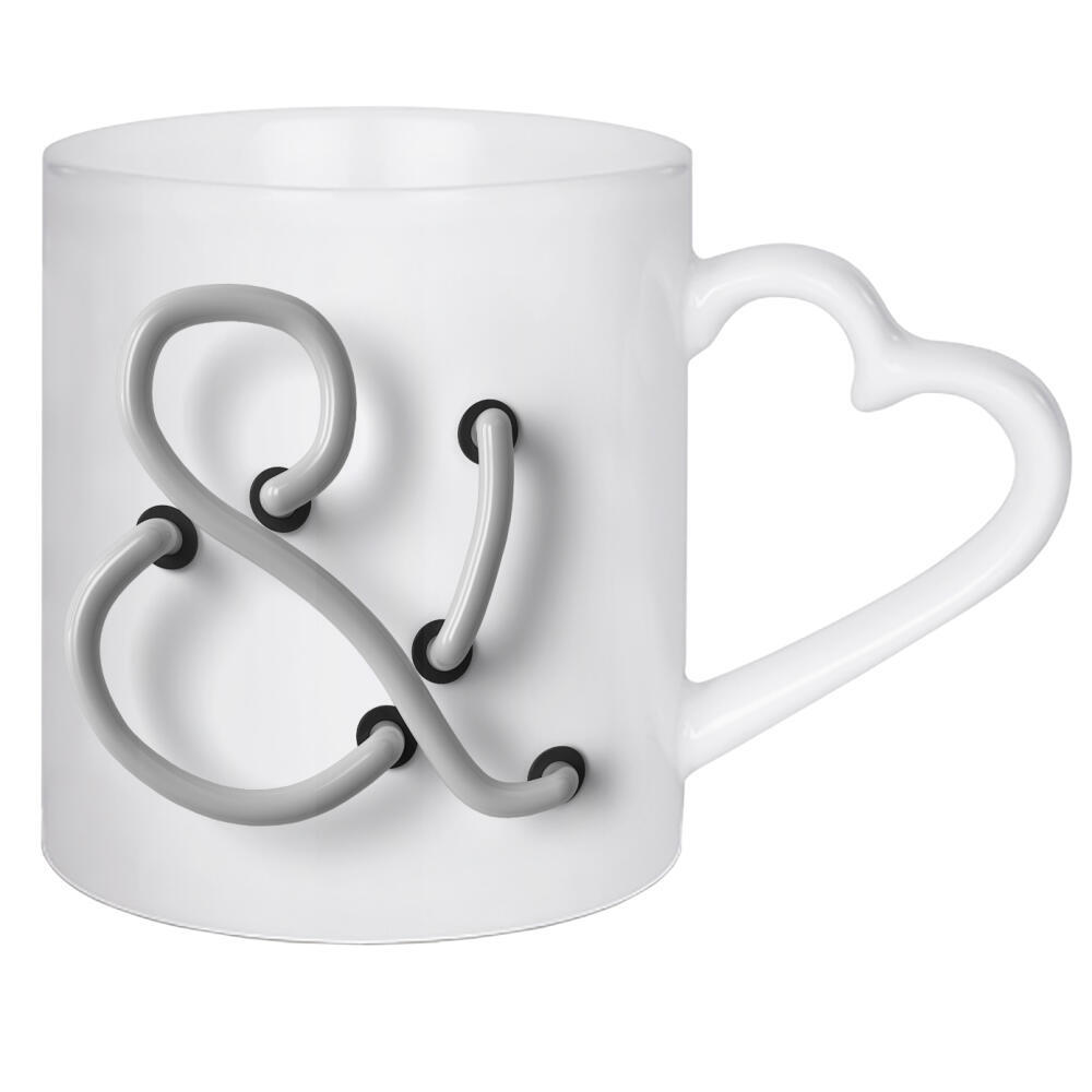 Herztasse "Neon Ampersand Off" artboxONE - Buchstaben - Ampersand,Et-zeichen,Buchstabenset-neon2,&