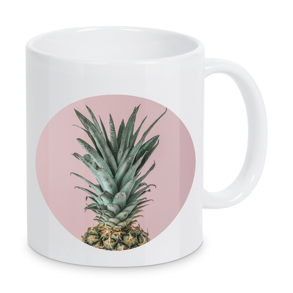 Tasse "Pineapple in pink background" artboxONE - Essen & Trinken / Obst & Gemüse - Pineapple,Fruit,Obst,Ananas