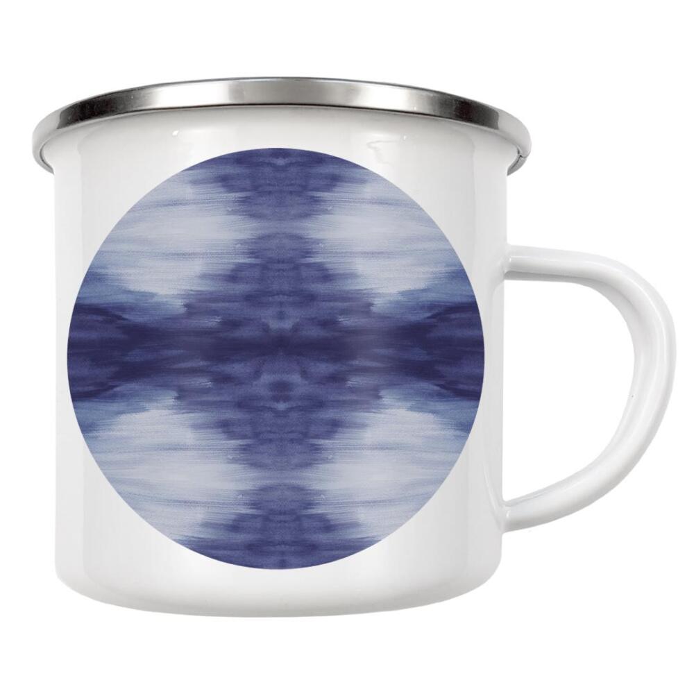 Emaille Tasse "INDIGO SHIBORI ART" artboxONE - Abstrakt - Shibori,Shibori patern,Abstract