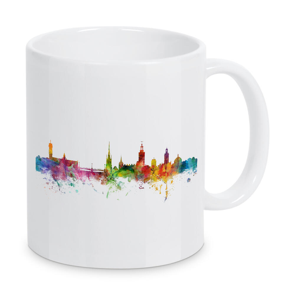 Tasse "Stockholm Sweden Watercolor" artboxONE - Städte,Reise - Schweden,Stadtbild,Skyline,Stockholm,Skandinavien