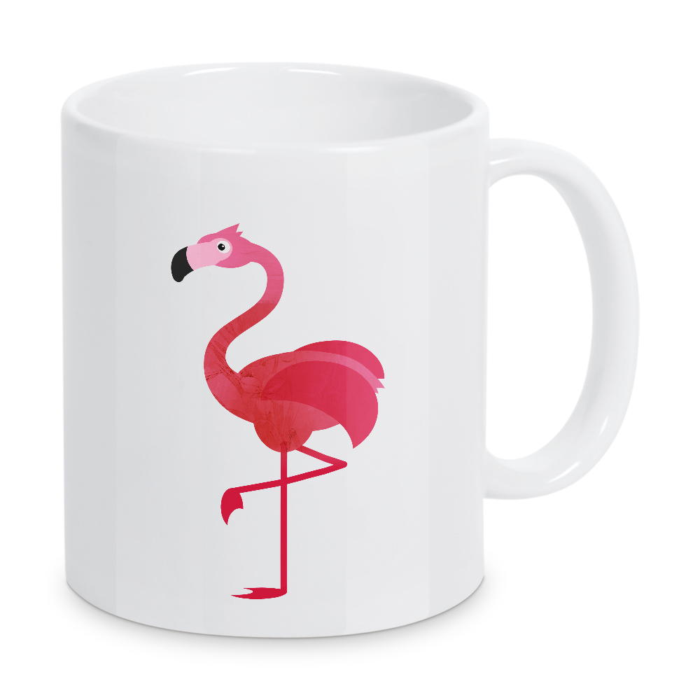 Tasse "Coral Flamingo" artboxONE - Für Kinder,Tiere,Comic - Korallenrot,Living coral,Vogel