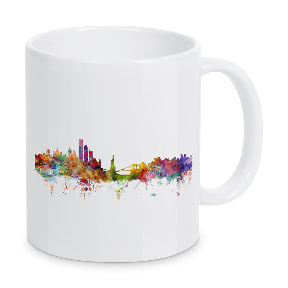Tasse "New York Watercolor" artboxONE - Städte,Reise - Ny,New york,Skyline,Aquarell,Farben,Bunt,Stadt