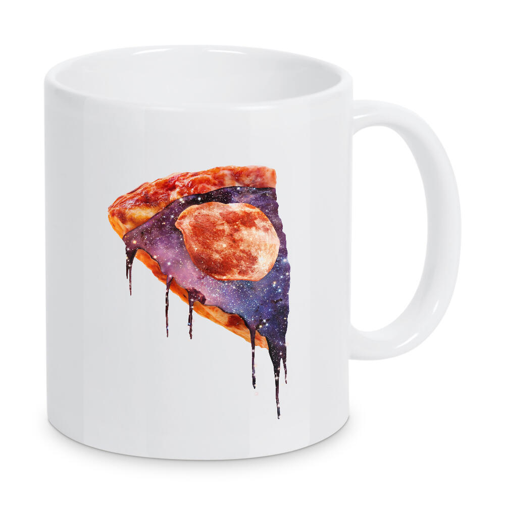 Tasse "GALAXY PIZZA" artboxONE - Essen & Trinken,Fiktion - Pizza,Galaxy,Space,Abstract,Surreal,Minimal,Modern art,Contemporary art,Pop art,Food