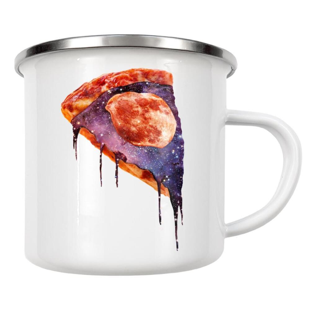 Emaille Tasse "GALAXY PIZZA" artboxONE - Essen & Trinken,Fiktion