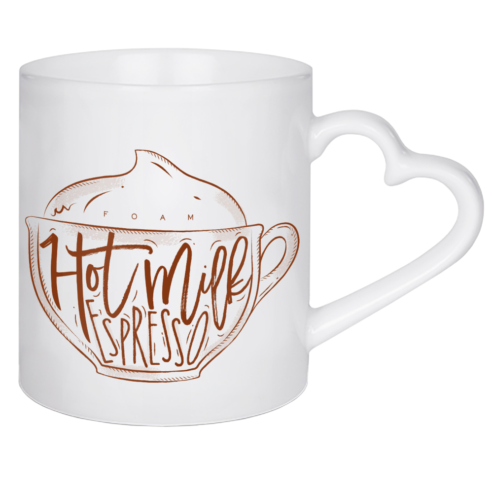 Herztasse "Cappuccino cup craft" artboxONE - Essen & Trinken