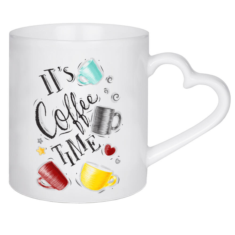 Herztasse "Coffee time" artboxONE - Essen & Trinken
