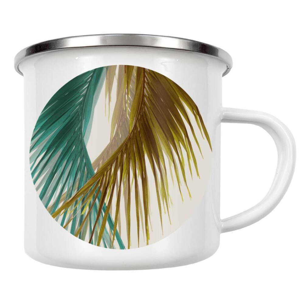Emaille Tasse "Abstract Palm Leaves Wall Art" artboxONE - Natur,Floral - Abstract,Nature,Palm leaves,Palm leaf,Palm tree